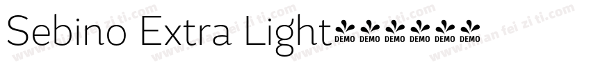 Sebino Extra Light字体转换